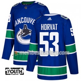 Vancouver Canucks Bo Horvat 53 Adidas 2017-2018 Blau Trikot Authentic - Kinder